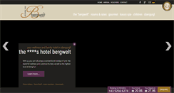 Desktop Screenshot of hotelbergwelt.com