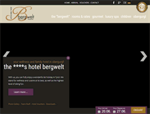Tablet Screenshot of hotelbergwelt.com